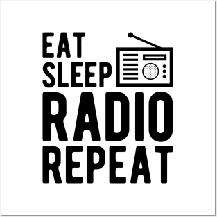 Radio Operator - Eat Sleep Radio Repeat Posters and Art